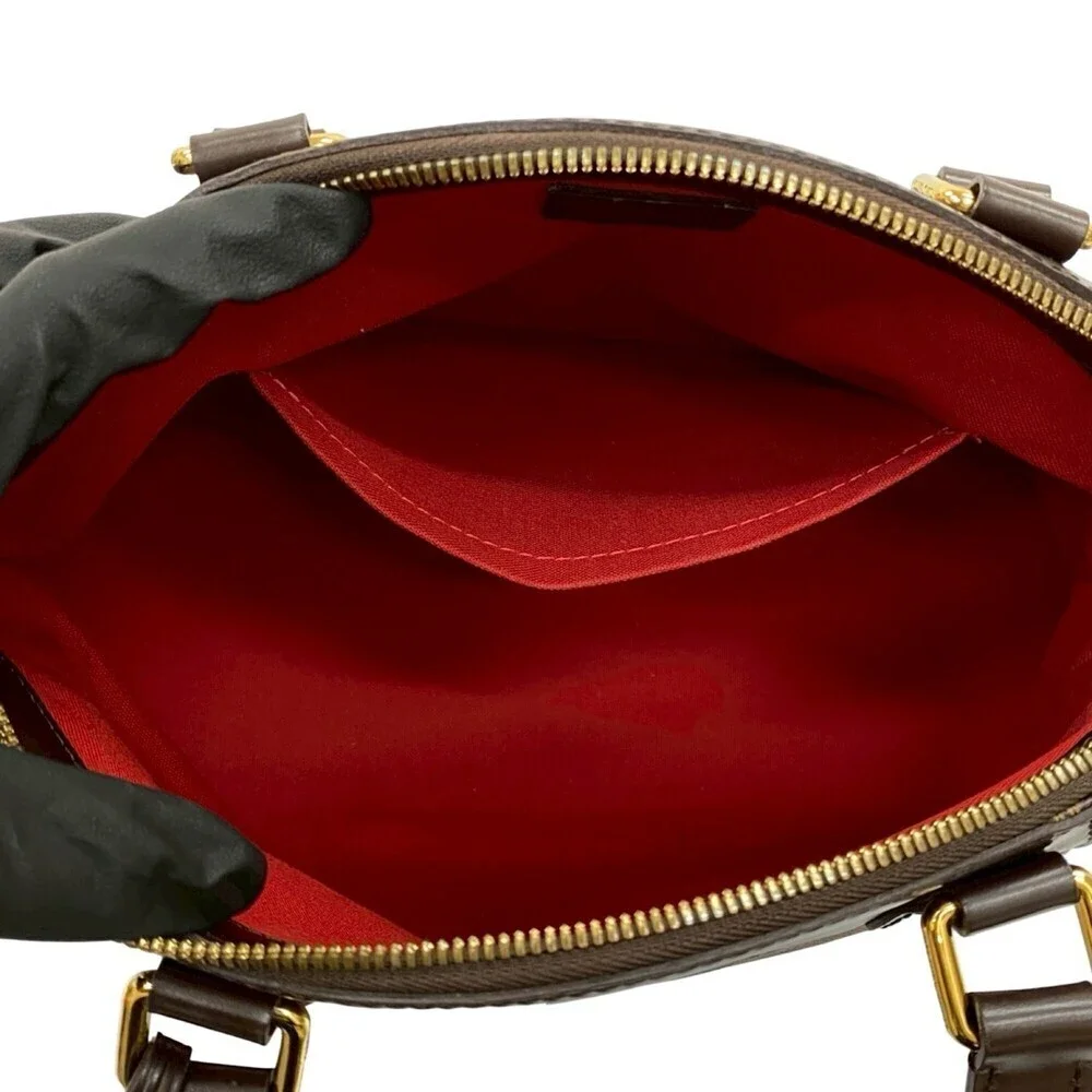 LOUIS VUITTON Brown Damier Leather Tote Bag